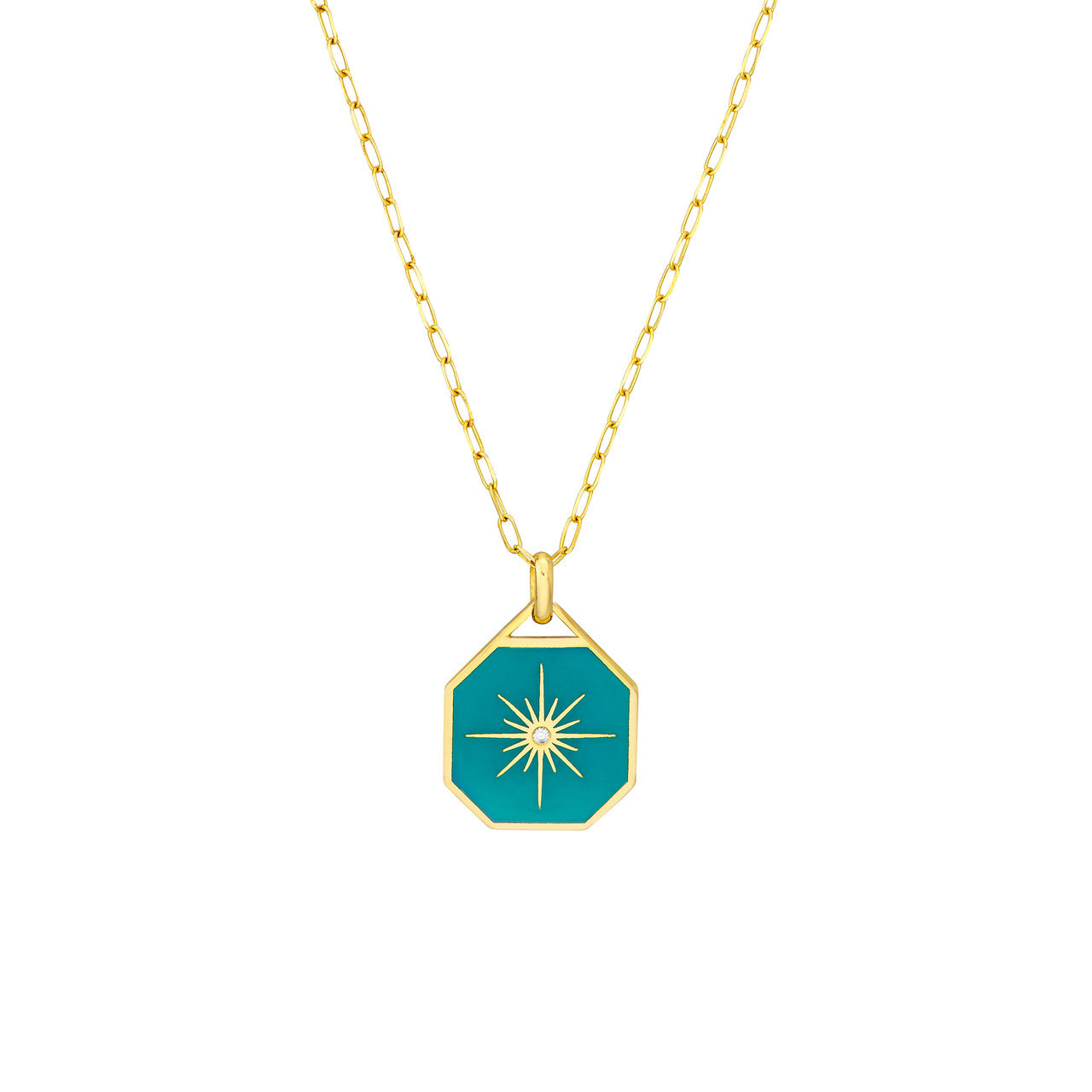 Shooting Star Enamel Pendant