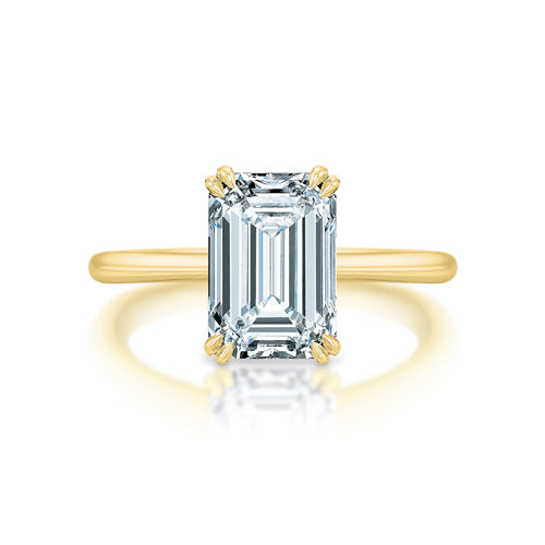 Lennon 3.01 ct Emerald Cut Solitaire – Pampillonia Jewelers