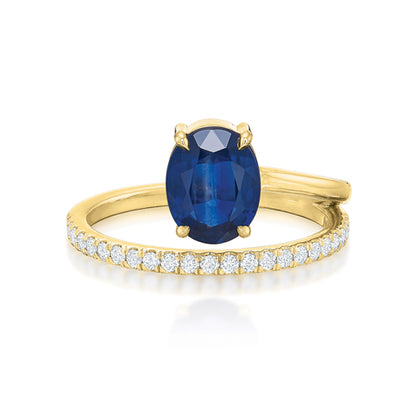 Lennon Floating Sapphire Ring
