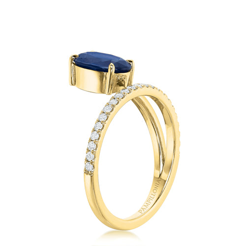 Lennon Floating Sapphire Ring