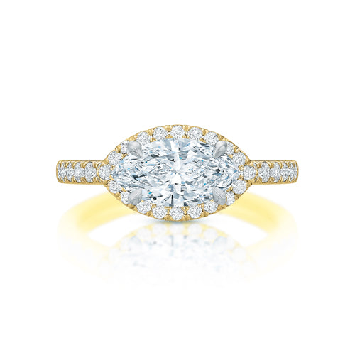 Kate East & West 1.31 ct Marquise Diamond Halo