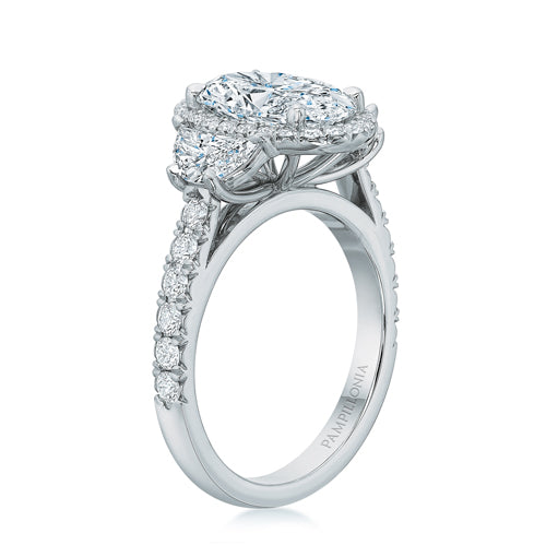 Kate Oval Diamond Three Stone Ring