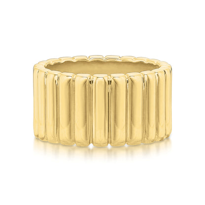 Aubri Wide Fluted Ring