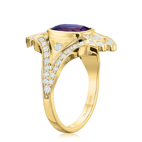 Holly Opulent Purple Spinel Ring