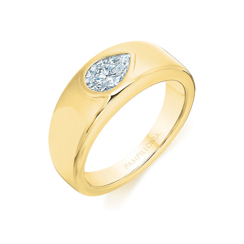 Aubri East & West 0.58 ct Pear Diamond Ring