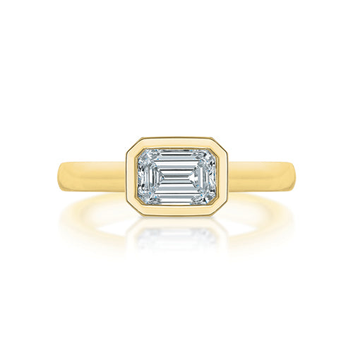 Quinn East & West 2.00 ct Emerald Cut Diamond Ring