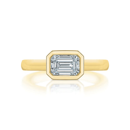 Quinn East & West 2.00 ct Emerald Cut Diamond Ring
