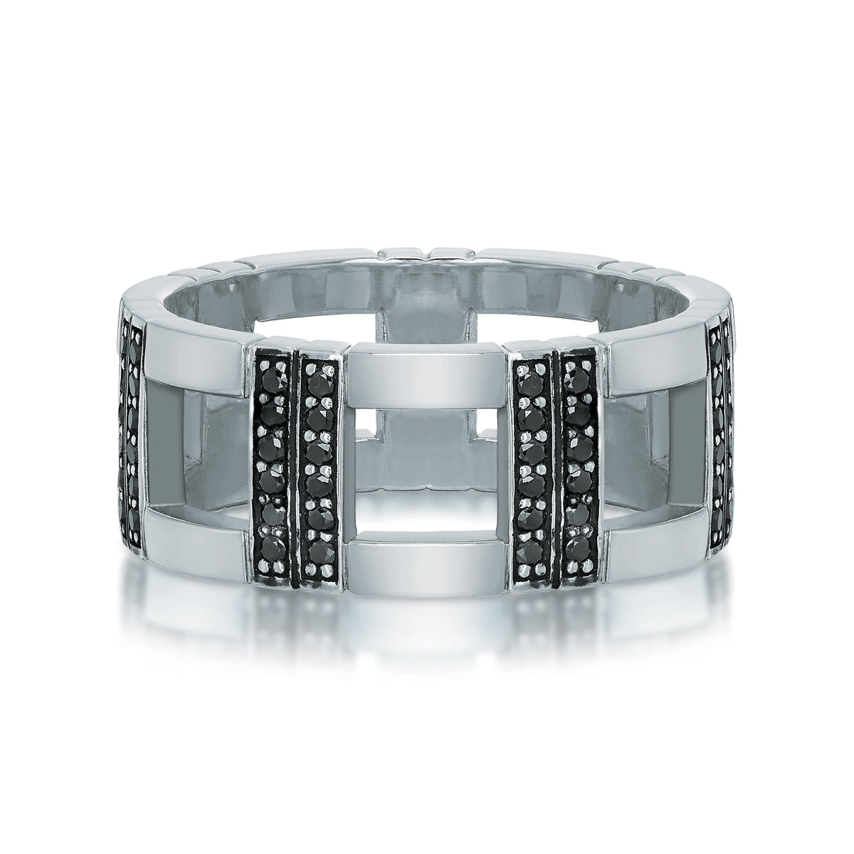 Sloane Wide Black Diamond Eternity Band