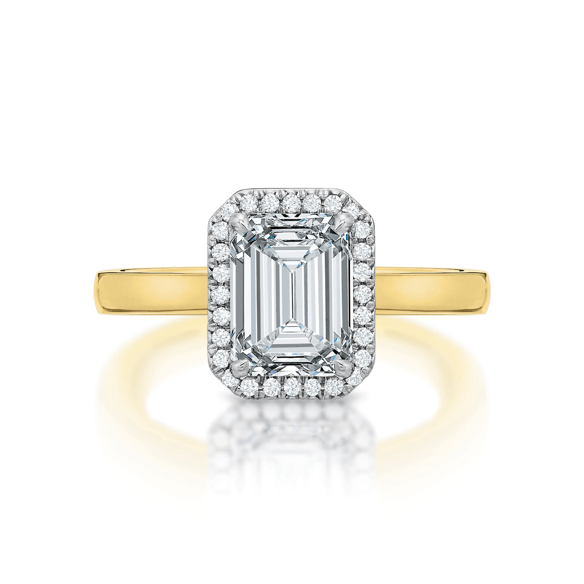 Taylor 2.00 ct Emerald Cut Diamond Halo