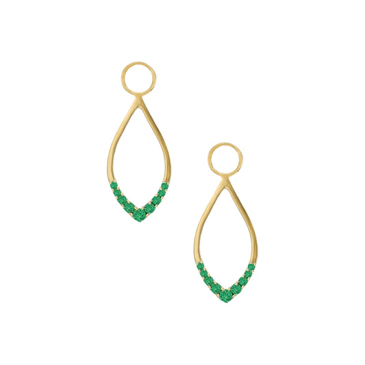 Emerald Drop Earring Charms