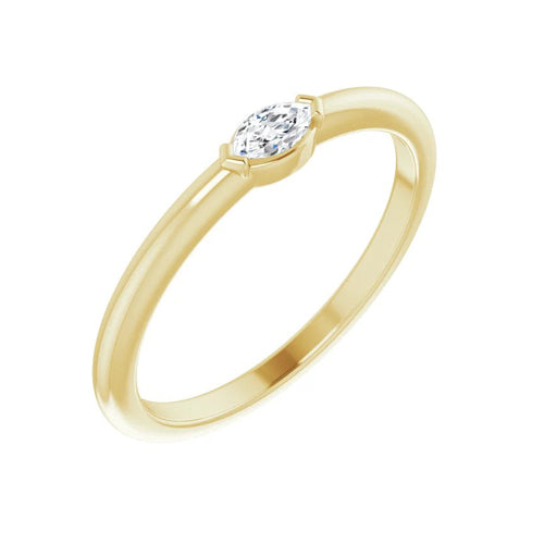 Petite Marquise Diamond Band